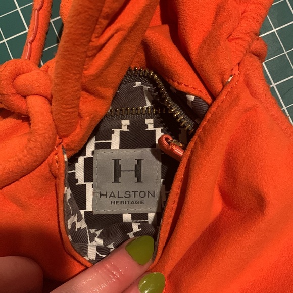 Halston Heritage night suede purse - Picture 2 of 6